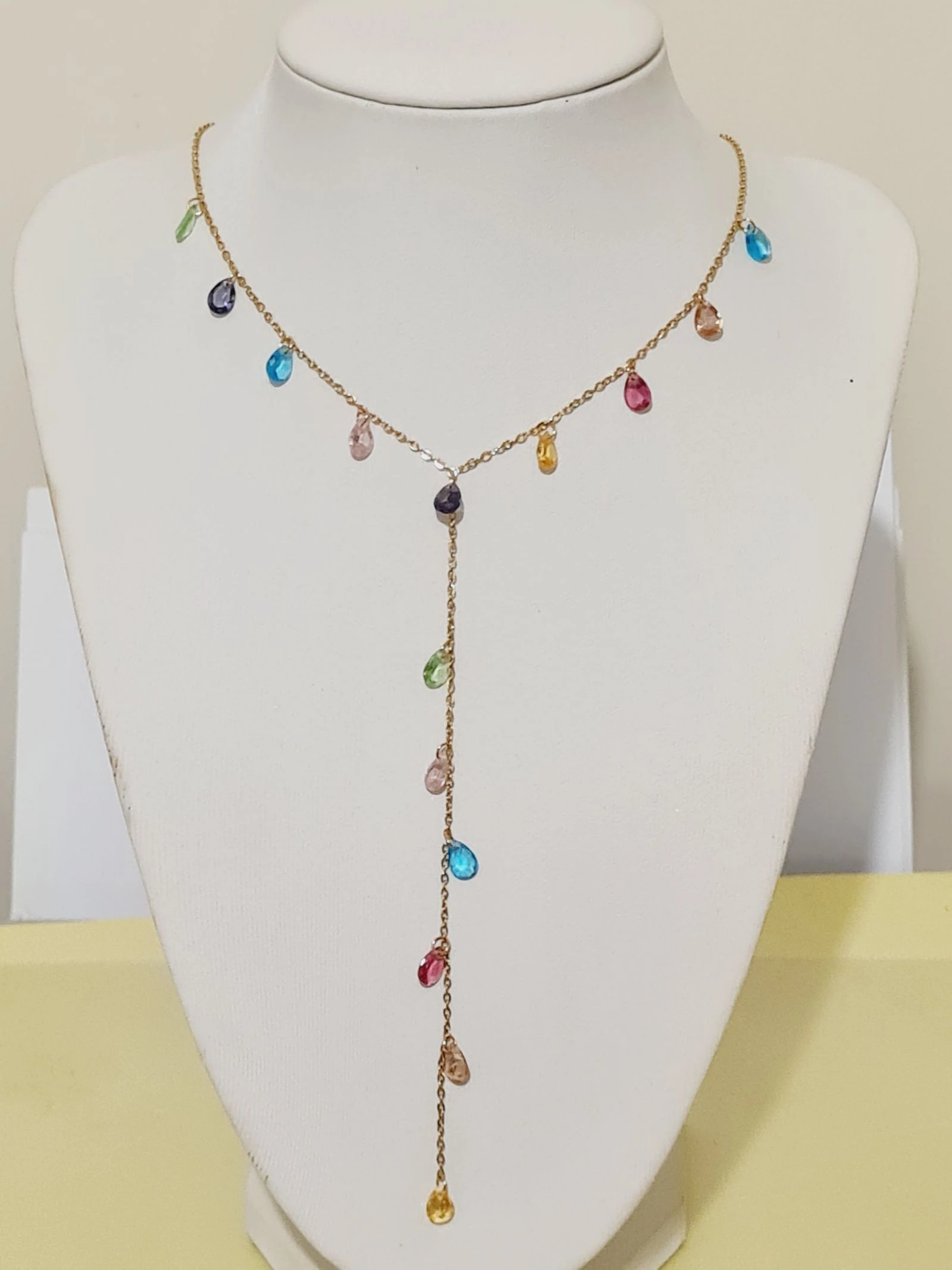 Collier gouttes multicouleurs  – photo 3